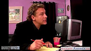 Office babe in glasses Gina Lynn fucking