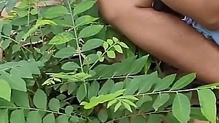 Teen Pee in the Forest