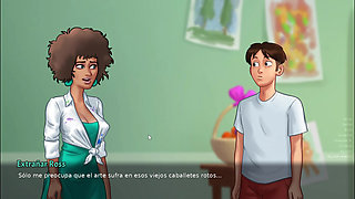 I catch my stepmom masturbating - Summertime Saga