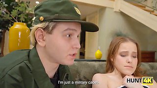 Hunt4k. ex-military cuckold surrenders her cunny