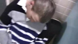 Christian Beats Off In Toilet