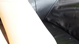 Fisting Skinny MILF and Huge Cucumber Insert Real Homemade Squirting Bodystocking