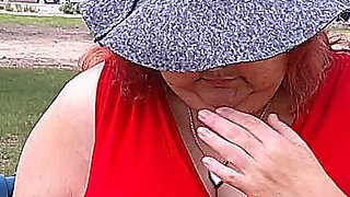 Nurse Vicki Smoking in the Park on a Bench All Dressed up
