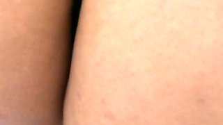 My Horny Wife Wearing a Swimsuit on the Train After the Beach and That Happened Dick Flashing Cum