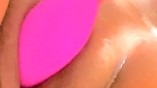 Close up pussy solo dildoing
