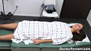 Seductive April Olsen is seduced by her pervy doctor who cums in her amazing mouth