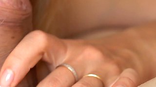 Asmr Blowjob Close up - Blonde Love Pulsating Cock Cum in Mouth