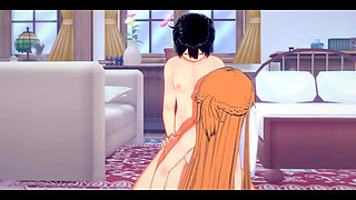 Sao Art Online Hentai - Asuna Hardsex to Kirito - Japanese Asian Manga Anime Film Game Porn