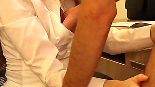 Fucked a Cutie Secretary in Mouth and Cum on Her Tits