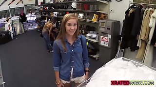 Sexy And Indespaired Bride Fucked The Pawnshop Owner
