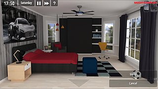 Lust and Life 02 - Big Tits Roommate Seducing Pervert Dude with Her Huge Boobs - 3D Porn Game