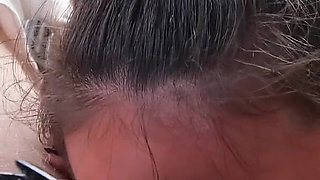 Wife's Friend Help Me with Cumshot in Car - Cheating POV