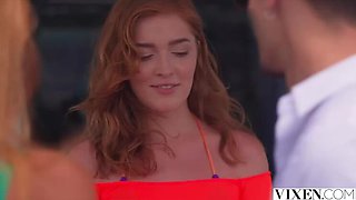 Jia Lissa & Agatha Vega Hot Lesbian Sex - Fingering, Cum Swapping & Deep Throat