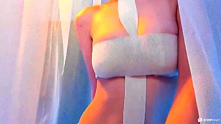 Ellyford Mesmerizes with Public Redhead Striptease Heat