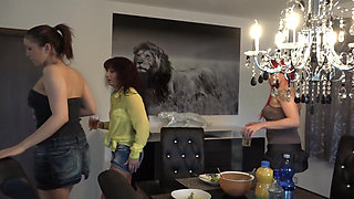 French Babes Are Playing with Each Other Tits on Amateur Casting