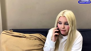 Sexy blonde cheats on her spouse with her boss for a finer