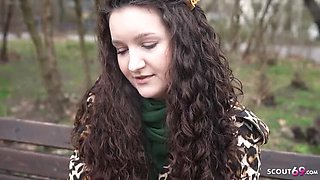 German Teen Alisa Horakova Fucked Hard at Casting - Big Saggy Natural Tits & Hairy Pussy