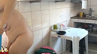 After Cleaning The House Nudist Wife Pee And She Uses The Cuckold As Toilet Paper