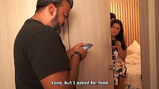 Curvy latina milf eagerly rides stepson's cock while unaware hubby is a way