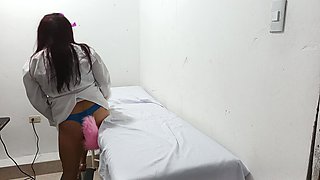 Fox Tail Doctor Fucks with a Dildo