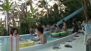 Multiple Orgasms on the public pool.avop356