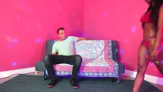 Ebony curvy babe Sarah Banks sex video