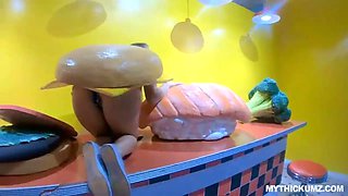 Thickum Gia Derza craves for sticky cream