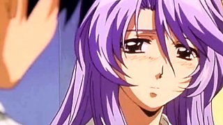 Kinky anime hottie kisses