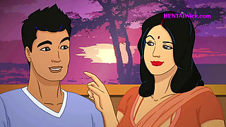 First Sex with my Indian Colleague, Her Loves my Big Black Cock - Cartoon Sex Parody