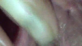 Girl Plays with Her Spread Pussy and Pees