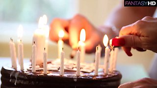 Birthday boy and his stepmom share a massive rod for a wild creampie ride