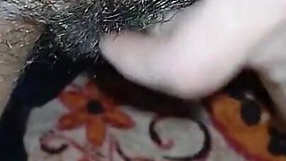 We Hotly Masturbate Our Wet Hairy Pussies Together in POV