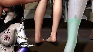 Threesome Pixel Passion: 3D Girl Fantasy - 3D Animation Hentai