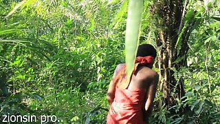 African Lovers in Bush Fucking
