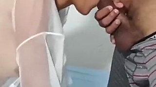 I Fill My Stepmom's Mouth with Milk After a Massage While Stepdaddy Works