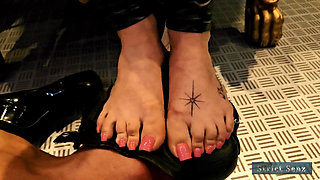 Sheela Sinner Humiliation Bare Foot Domination Face Trampling Breath Play Heel-worship