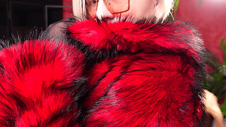 Hot Fur Coat Collection - Part 2. Fetish MILF Arya Grander