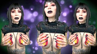 Hot, Sensual Gothic Tit Worship - JOI, Halloween, Goth