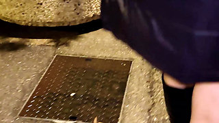 MILF Shown off Outdoors with Vibrating Sex Toys Without Panties