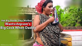 Indian step-mother craves wild passion with sultry, massive heat