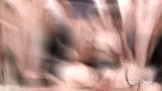 9on1 Double Anal Gang Bang goes Wet, Syren De Mer, 9on1, ATM