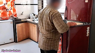 Seeing the Big Ass of the New Maid the Owner Got Excited and Fucked the Maid