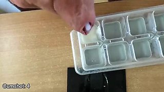 Amateur Couple Shares Cum Cube with 10 Loads on Street