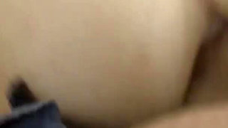 Horny girl plays with big cock
