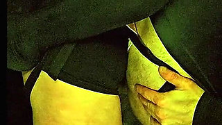 Femdom Wife Pegging Husband with Big Dildo and Very Deep