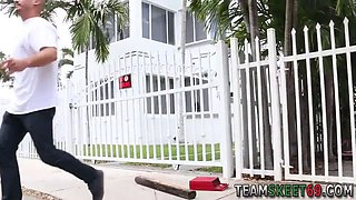 Smalltits mexican teenie cum