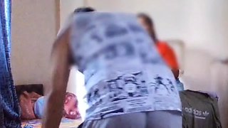 Sexy ass amateur blonde milf fucks black interracial