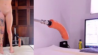 CUte pov of girl with fuck machine