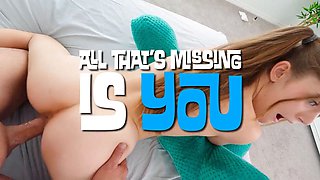 Step sisters at war: gal, aubree, and their horny stepbrother's horny rail