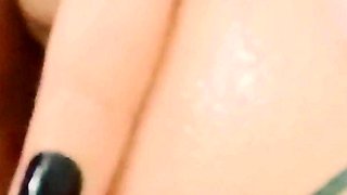 My Horny Wife Oiling Her Ass in the Gym Locker Room.